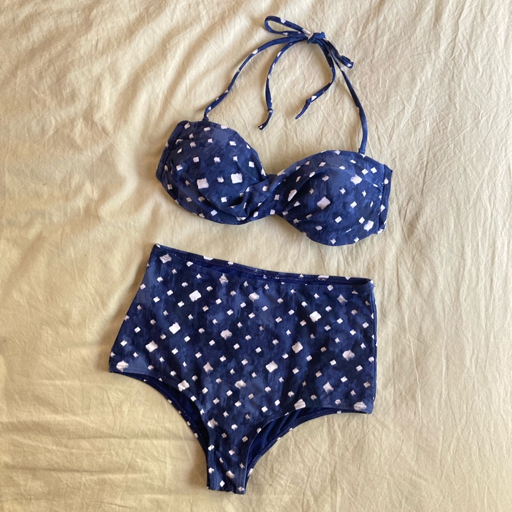 BILLABONG SM High-Waist Bikini in Navy Blue